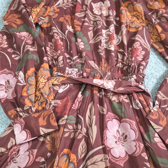 Flying Tomato The Belt Floral Desert Dawn Woven Mini Dress Sz M - Picture 6 of 10